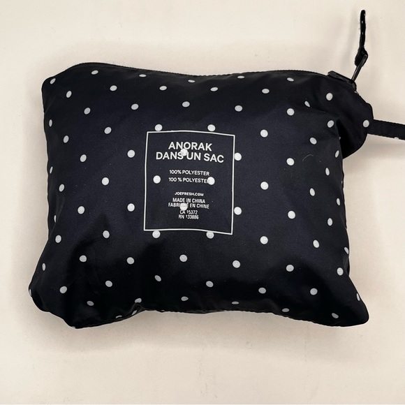 JOE FRESH POLKA DOT PACKABLE RAIN JACKET - Picture 8 of 9
